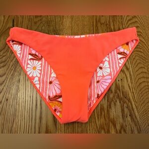 Maaji Reversible Retro Flowers Bikini Bottoms Size Large